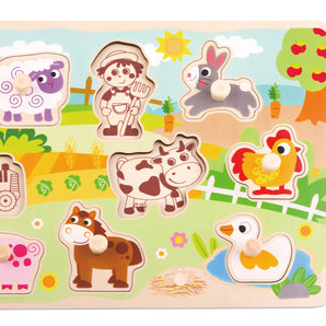 Farm  Animal Peg Puzzle